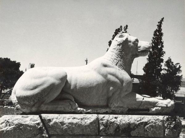 Scultura - Cane - Sito archeologico - Grecia - Atene - Cimitero del ceramico (Keramikos)