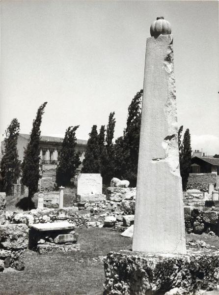 Sito archeologico - Grecia - Atene - Cimitero del ceramico (Keramikos) - Scultura - Lapide