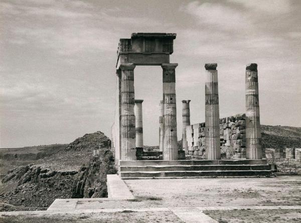 Sito archeologico - Grecia - Rodi, isola - Lindo - Acropoli di Lindo - Tempio di Atena Lindia