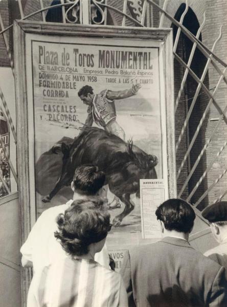 Spagna - Barcellona - Monumental de Barcellona, arena - Manifesto della corrida - Uomini, donna