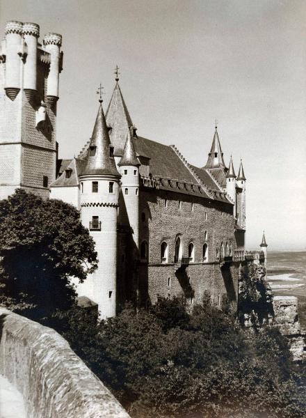 Spagna - Segovia - Alcázar - Fortezza, mura - Torre