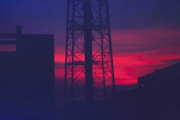 Milano - Veduta urbana - tramonto - antenne