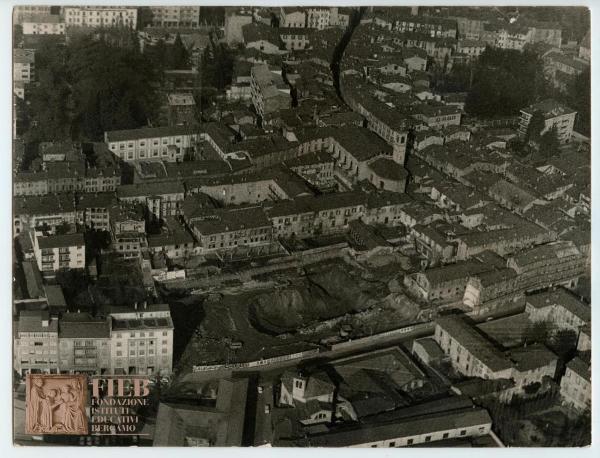 Bergamo - Compendio di santo Spirito - Vista dall'alto - Lavori in corso