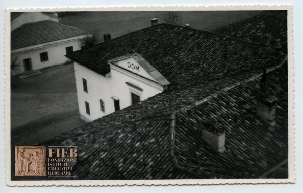 Rustici - Provincia di Bergamo - Vista dall'alto - Chiesa - Monaci Benedettini - Tetti