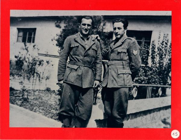 Albania - Tirana - Ritratto di coppia - 5° Reggimento Alpini - Militari - Guido Oberti Caporale Maggiore con commilitone