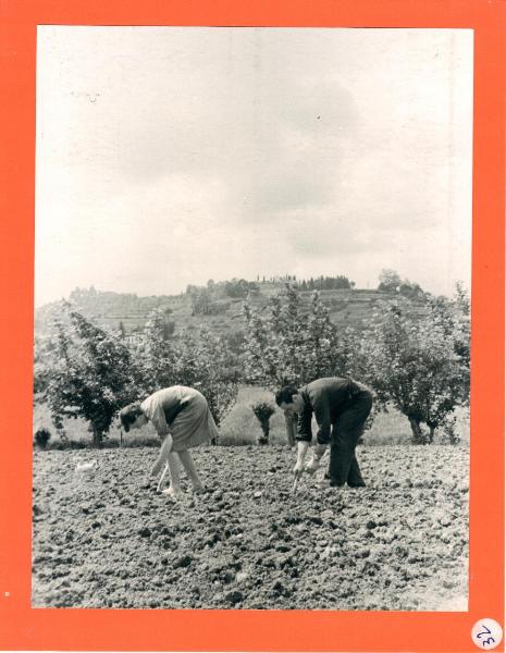 Bergamo - Valle di Astino - Agricoltori - Giuseppina Cattaneo e Pierino Cattaneo