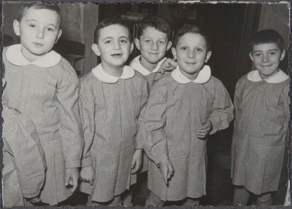 Ritratto di gruppo - Bambini sordi, allievi - Riprese per documentario - Milano - Pio Istituto dei Sordi in via Settembrini