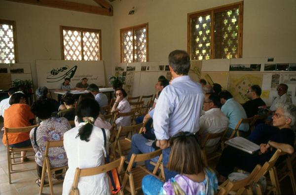 Cinisello Balsamo - Parco Nord, settore Est - Cascina Centro Parco, ala sud - Evento: Assemblea dell'Associazione Amici Parco Nord - Relatori - Pubblico - Mostra