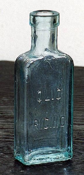 Bottiglietta per olio di ricino