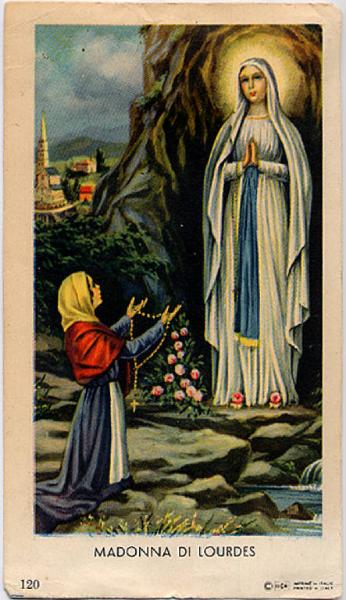 Madonna di Lourdes.