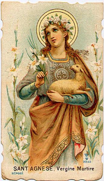 S. Agnese Vergine Sacra Preghiera.