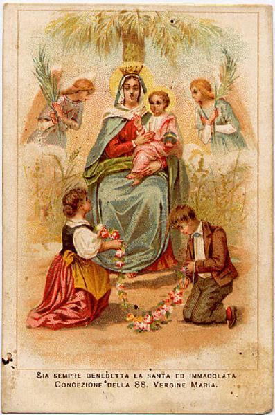 Madonna con bambino Orazione.