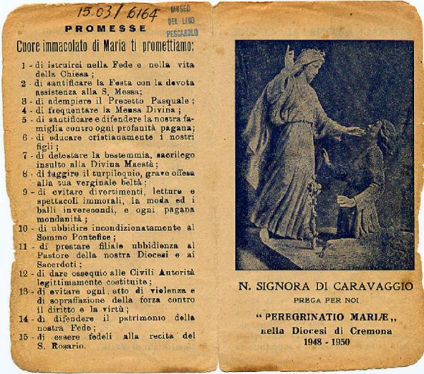 N.S. di Caravaggio Preghiera.