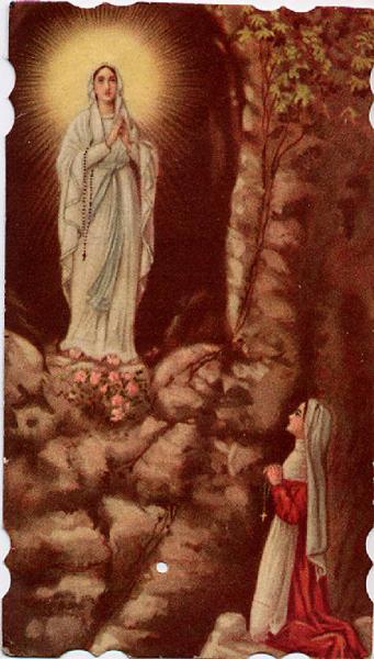 Madonna di Lourdes,anniversario dell'umana redenzione di G.Battista Lodi, arciprete di P.Terzagni.5.8.1934.