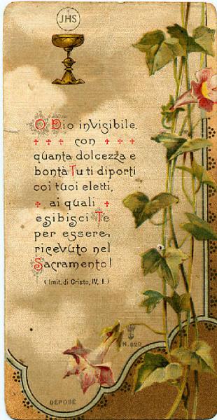 S.Eucarestia, D.Gaspare Paltenghi,suddiacono.18.4.1908.