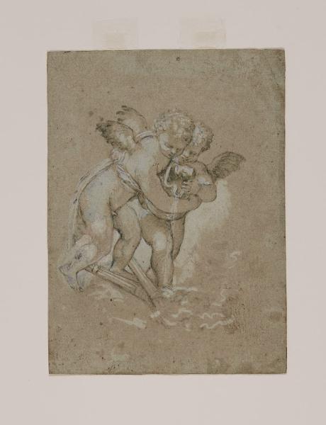 Due amorini che versano l'acqua (dall'affresco di Palazzo Trevisan a Murano)