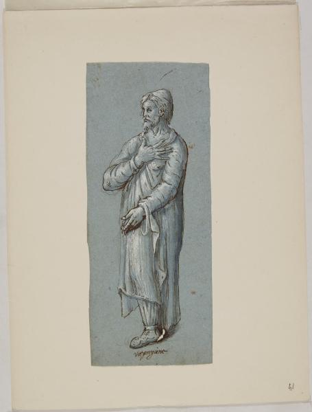 Studio di una figura maschile (un prigione)