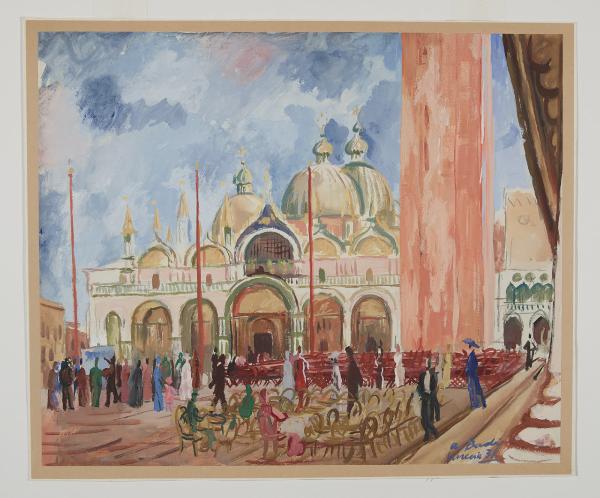 La piazza di S. Marco a Venezia