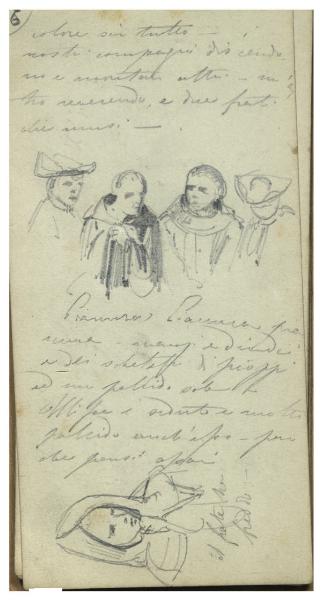 Figurette varie (Taccuino di viaggio di Giacomo Ulisse Borzino)