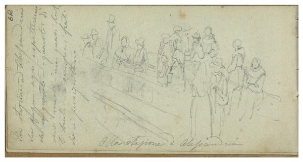 Alla stazione d'Alessandria (Taccuino di viaggio di Giacomo Ulisse Borzino)