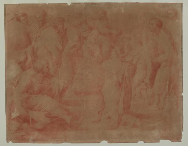 Gruppo di astanti dalla Trafigurazione di Cristo