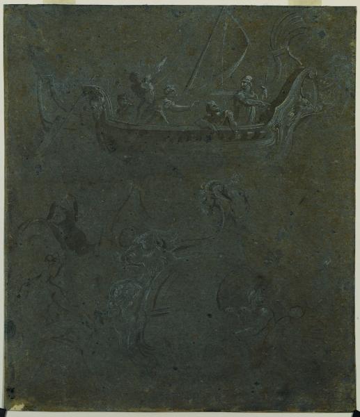 Studi di navi e figure