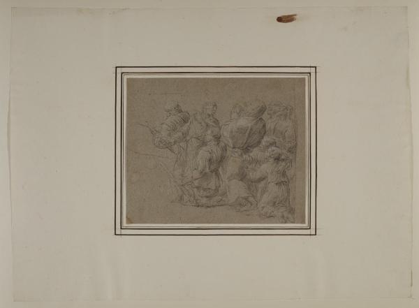 Gruppo di figure in preghiera