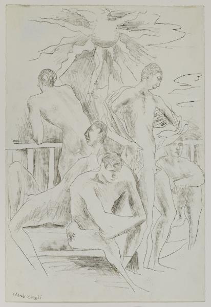Cinque figure di bagnanti