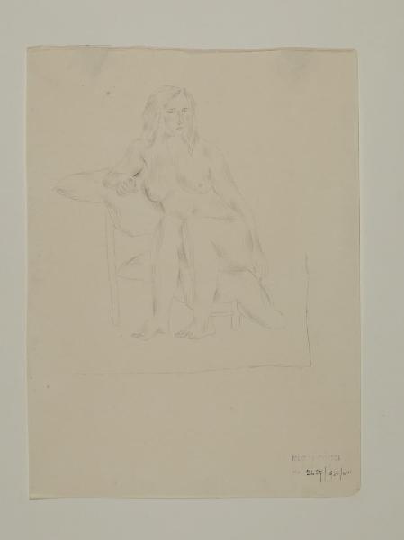 Donna nuda seduta (Studio di donna nuda seduta)
