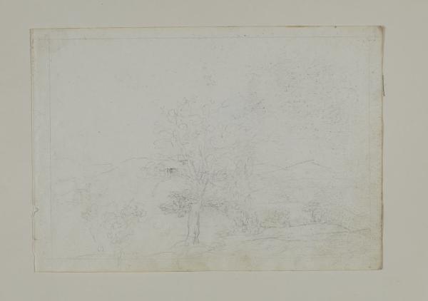 Schizzo di un paesaggio montuoso
