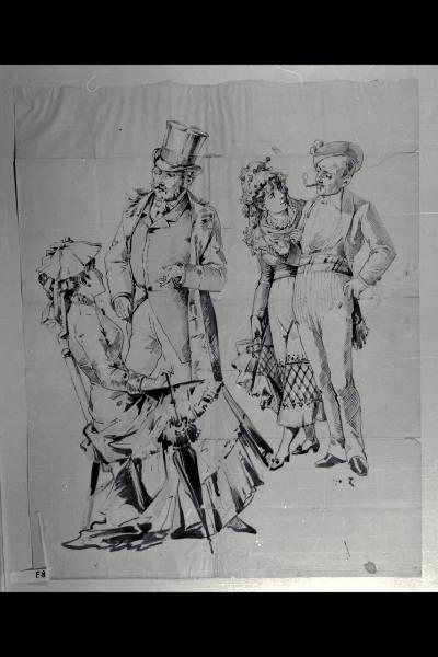 Abbozzi per cartelloni reclame spagnoli