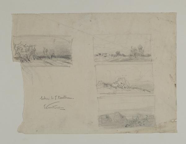 Quattro schizzi di paesaggio