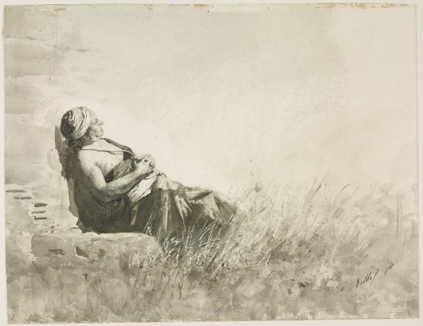 Figura maschile seduta