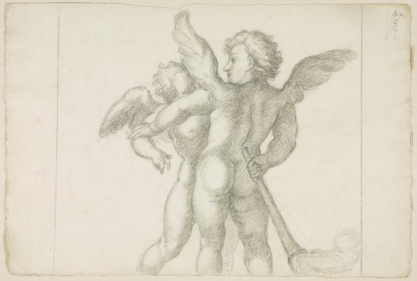 Studio di due putti alati