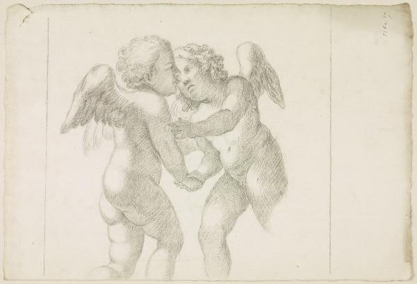 Studio di due putti alati
