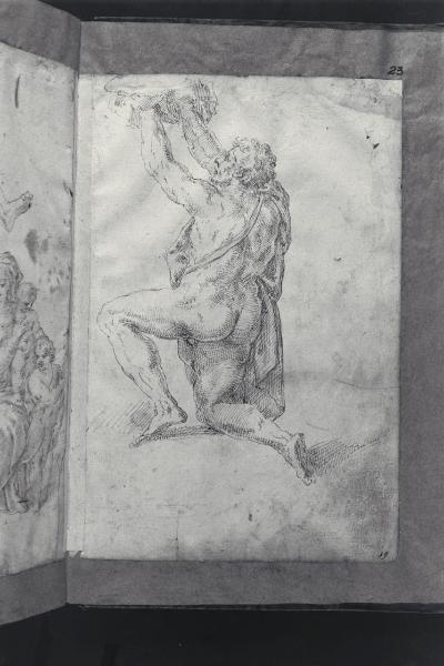 Figura inginocchiata in atto di offerta