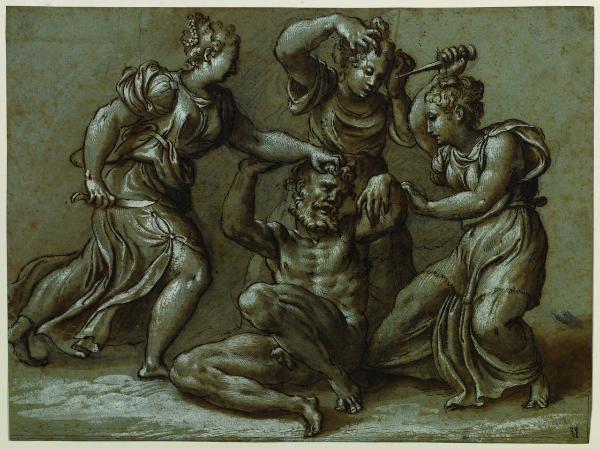 Satiro assalito da tre donne