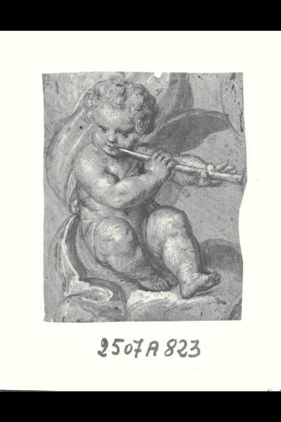 Putto con flauto traverso