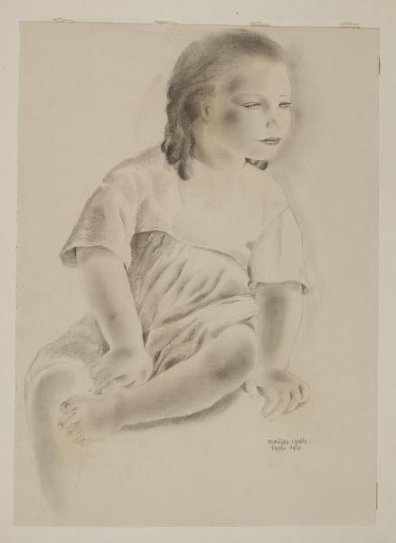 Bambina seduta