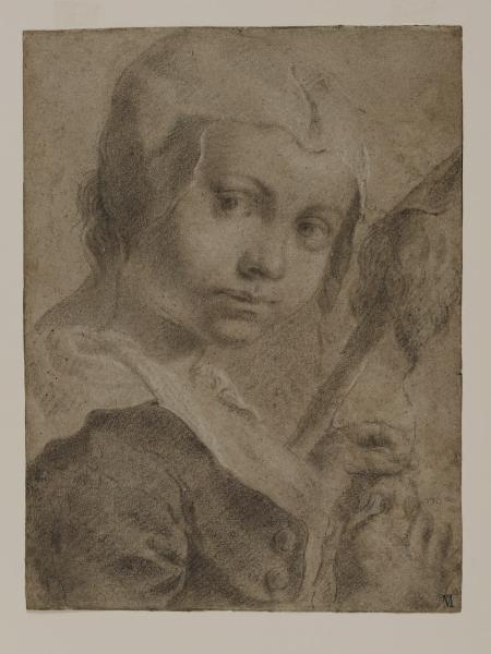 Giovinetta a mezzo busto con la rocca