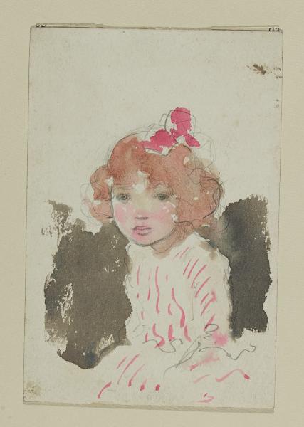 Ritratto di bambina a mezzo busto