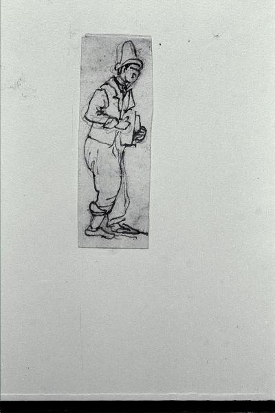 Figura caricaturale di musicante (?)