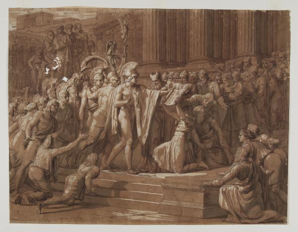 Alessando Magno entra nel Tempio di Gerusalemme