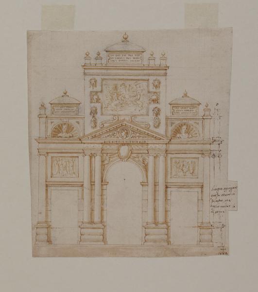 Prospetto di un arco di trionfo