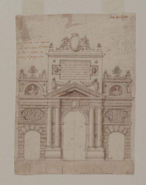 Prospetto di un arco di trionfo