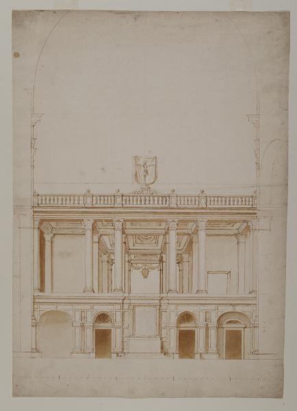 Studio per un podio della Reliquia di Sant'Andrea (Mantova, Sant'Andrea)