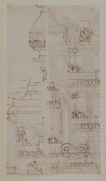 Particolari di decorazioni architettoniche