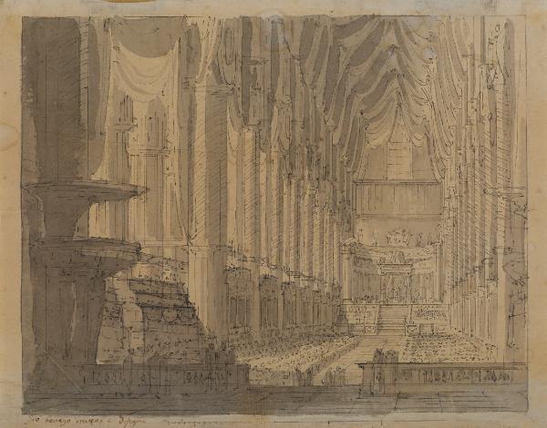 Cerimonia per l'incoronazione di Napoleone I nel Duomo di Milano (1805)