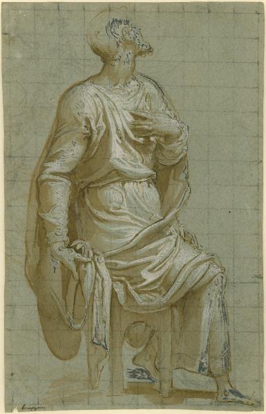 Apostolo seduto (studio per la Pentecoste in S. Eufemia a Milano)