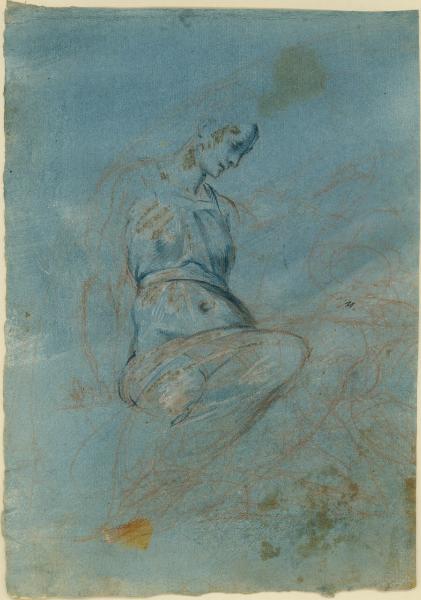 Studio di figura femminile seduta